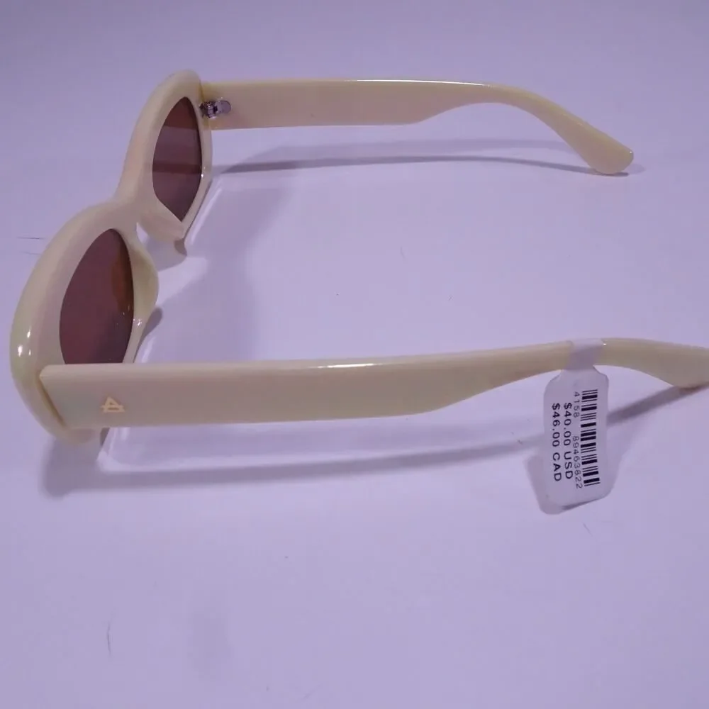 Anthropologie Women's Yellow Resin Cat Sunglasses NWT 40